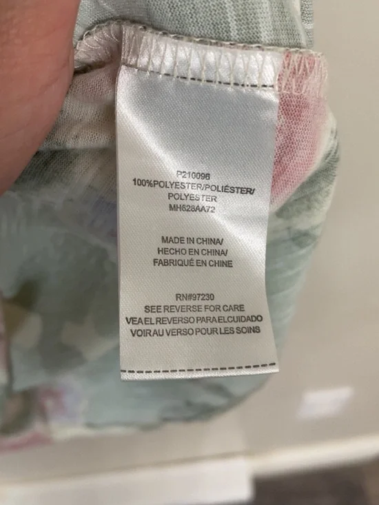 Floral camo short sleeved top - Picture 6 of 6